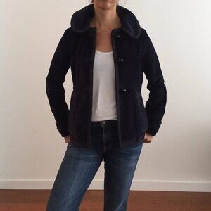 Marc Jacobs navy corduroy jacket w/peter pan collar, size 2, circa 2006